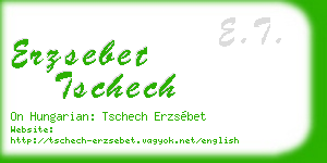 erzsebet tschech business card